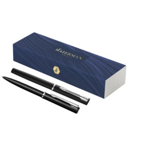 Waterman Allure set med kulpenna och kulspetspenna (blått bläck)
