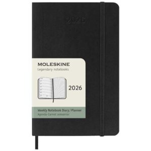 Moleskine 12-månaders veckoplanerare med mjukt omslag