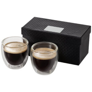 Boda 2-delars espressoset i glas