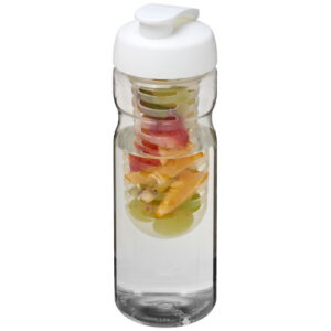 H2O Active® Base 650 ml sportflaska med uppfällbart lock och fruktbehållare