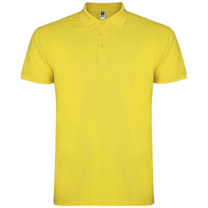 Star kortärmad pikétröja för herr